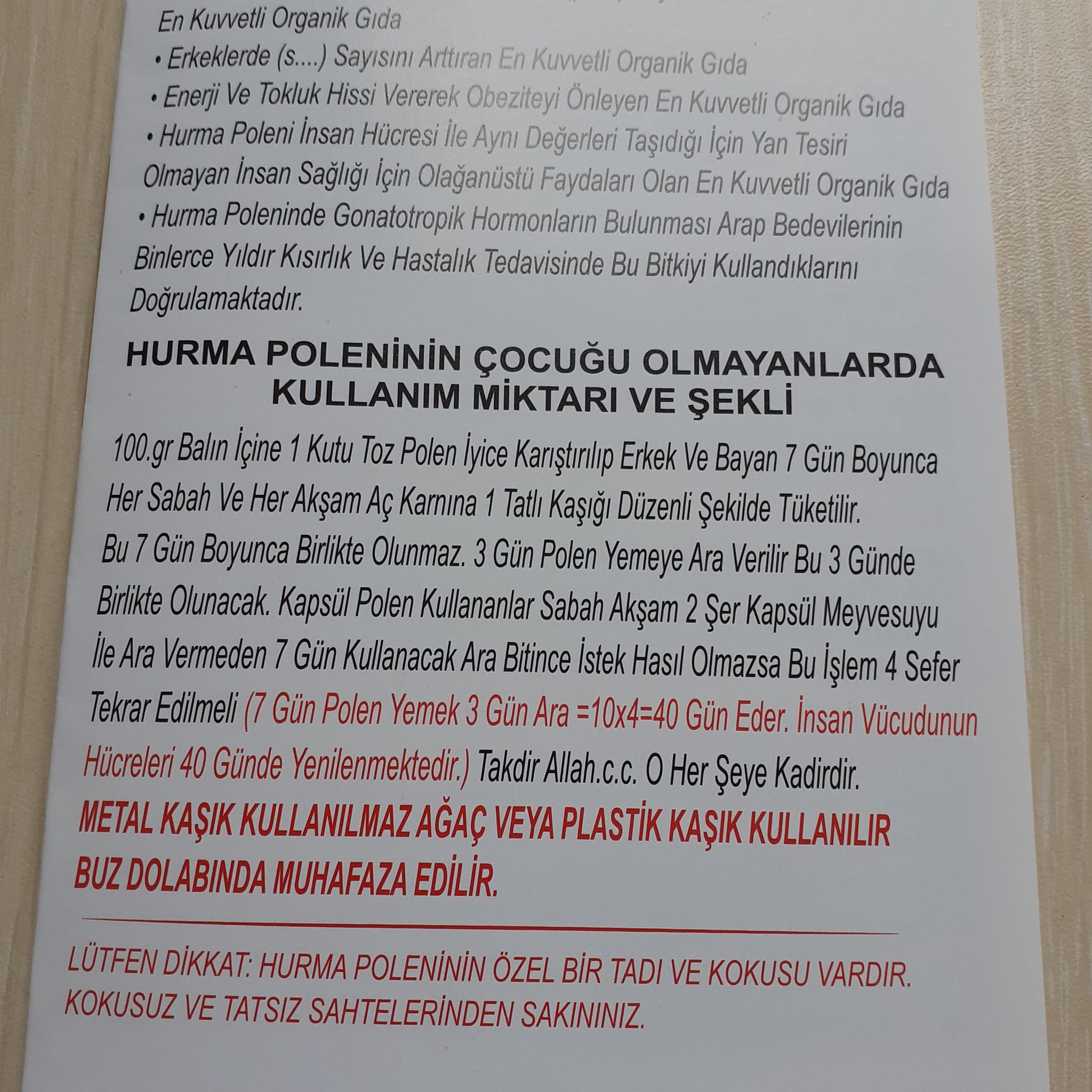 Medine Hurma Poleni galeri görseli 12